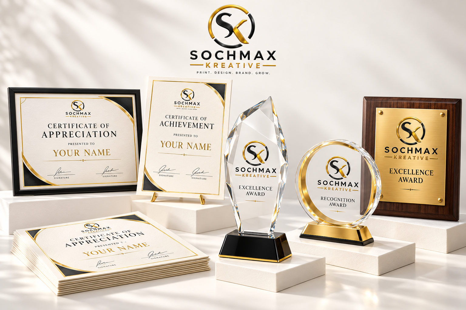 Custom Certificates & Awards